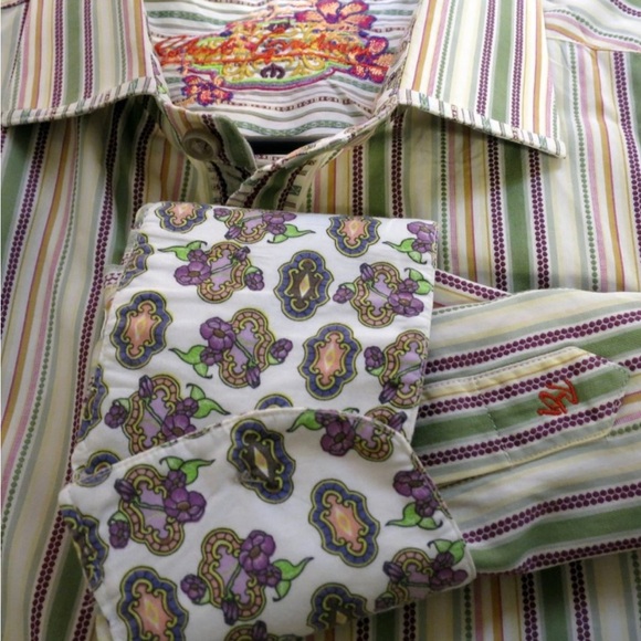 Robert Graham Men's Long Sleeve Front Button Shirt - Picture 3 of 7